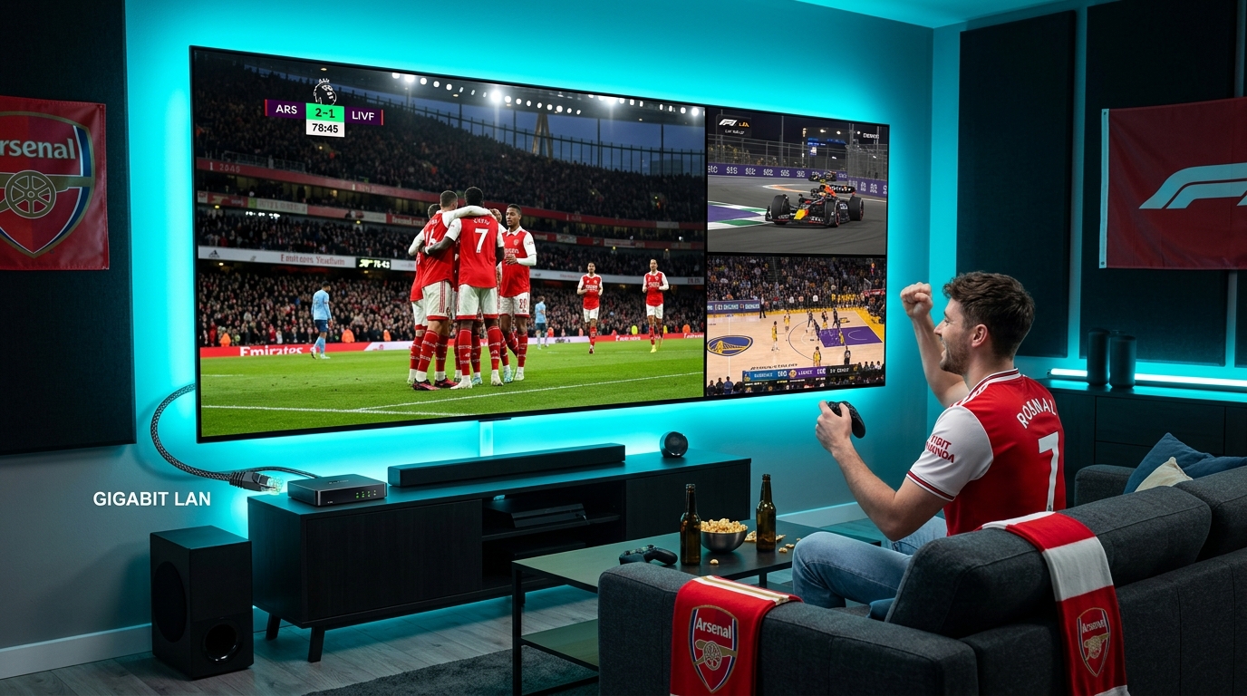 Best IPTV Setup for Live Sports Streaming: 60 FPS Optimization, Hardware Decoding & Zero-Lag Guide